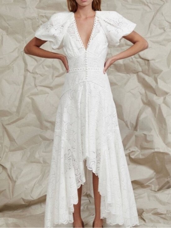 Acler Dresses & Skirts - ACLER Cookes White Lace High-Low Dress US 6